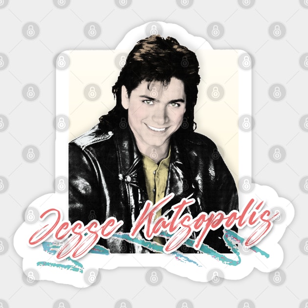 Jesse Katsopolis 90s Aesthetic Tribute Design Sticker by DankFutura